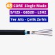 48 Core Fiber Optik Kablo 2000 metre- Single Mode  9/125 G652D Zırhlı LSZH