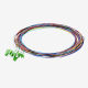 12 Color Fiber Optik Pigtail Single Mode LC APC - Easy Strip - 2 Metre