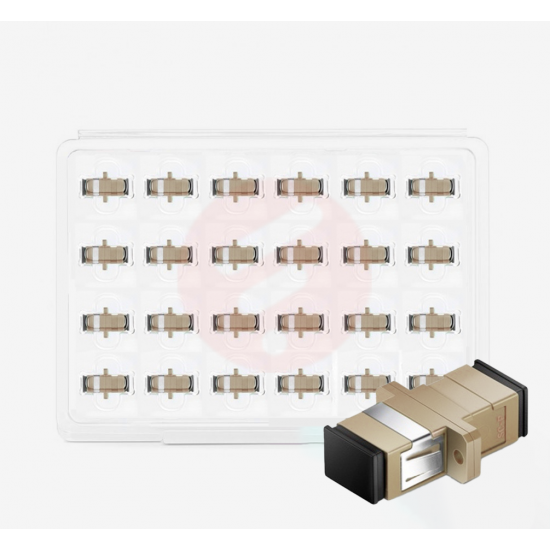 Multi Mode SC UPC OM2 Simplex - Fiber Optik Adaptör - 24 Adet