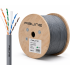 CAT6 U/UTP 23 AWG  %100 Bakır Kablo -Fluke Test LSHZ (DCA) 500 Metre - Gri