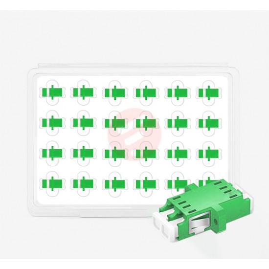 Single Mode LC APC Duplex - Fiber Optik Adaptör - 24 Adet