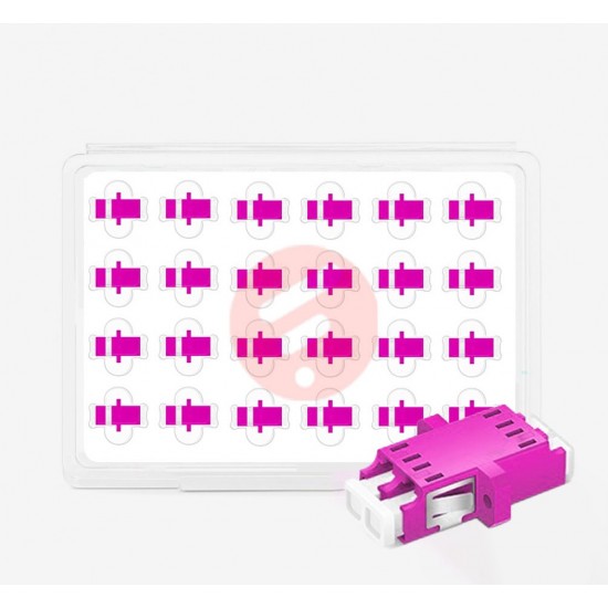 Multi Mode LC UPC OM4 Duplex - Fiber Optik Adapter - 24 Adet