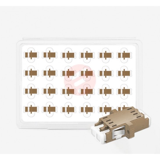 LC UPC Duplex Multi Mode Fiber Optik Adaptor