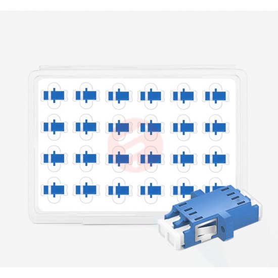 Single Mode LC UPC Duplex - Fiber Optik Adaptör - 24 Adet