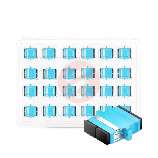 Multi Mode SC UPC OM3 Duplex -  Fiber Optik Adaptör - 24 Adet