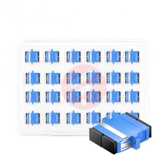 SC UPC  Duplex Single Mode Fiber Optik Adaptor -24 adet