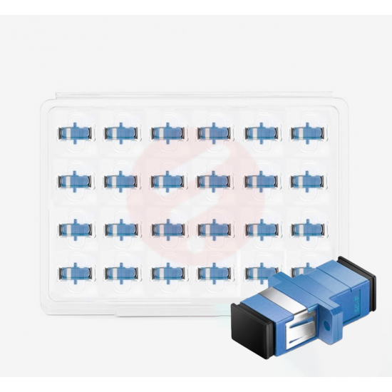 Single Mode SC UPC Simplex - Fiber Optik Adaptör - 24 Adet Single Mode SC UPC Simplex - Fiber Optik Adaptör - 24 Adet