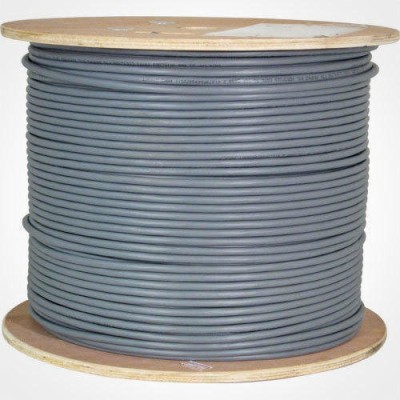 CAT6 U/UTP 23 AWG  0,57mm %100 Bakır Kablo - 350 MHz Fluke Test LSHZ (DCA) 500 Metre - Gri