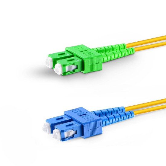 SC APC - SC UPC - G657A2 Fiber Optik Patch Cord Duplex - LSZH 2mm