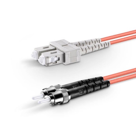 SC UPC - ST UPC - OM1 Fiber Optik Patch Cord Duplex LSZH 2mm