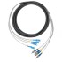 SC UPC - FC UPC - 4 Fiber G657A2, Breakout Patch Cord - Dış Ortam 7mm LSZH