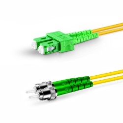 SC APC - ST APC - G657A2 Fiber Optik Patch Cord Duplex - LSZH 2mm