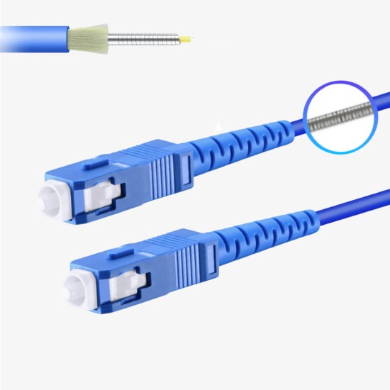 SC UPC - SC UPC - G657A2 Simplex Çelik Zırhlı Patch Cord LSZH 3mm