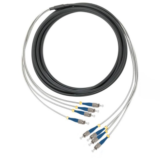 FC UPC - FC UPC - 4 Fiber G657A2, Breakout Patch Cord - Dış Ortam 7mm LSZH