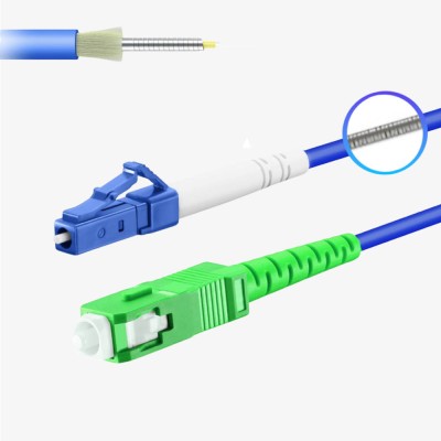 LC UPC - SC APC - G657A2 Simplex Çelik Zırhlı Patch Cord LSZH 3mm