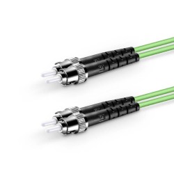 ST UPC - ST UPC - OM5 Fiber Optik Patch Cord Duplex LSZH 2mm