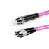 ST UPC - FC UPC - OM4 Fiber Optik Patch Cord Duplex LSZH 2mm