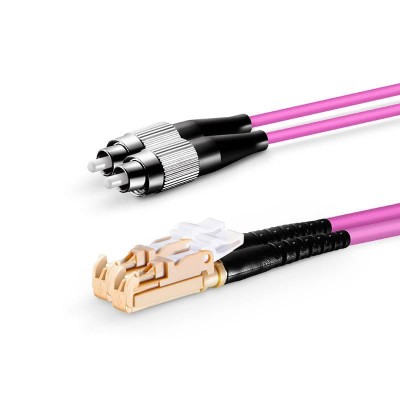 FC UPC - LSH UPC - OM4 Fiber Optik Patch Cord Duplex LSZH 2mm