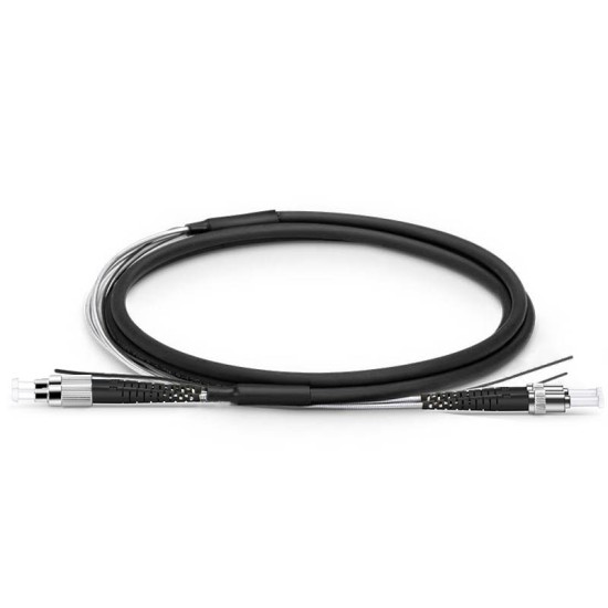 ST UPC - FC UPC - G657A2 Breakout Patch Cord - Dış Ortam - Duplex 7mm - LSZH