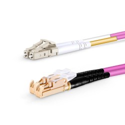LC UPC - LSH UPC - OM4 Fiber Optik Patch Cord Duplex LSZH 2mm