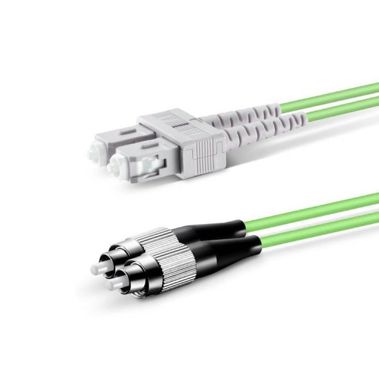 SC UPC - FC UPC - OM5 Fiber Optik Patch Cord Duplex LSZH 2mm