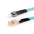 ST UPC - LSH UPC - OM3 Fiber Optik Patch Cord Duplex LSZH 2mm