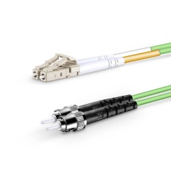 LC UPC - ST UPC - OM5 Fiber Optik Patch Cord Duplex LSZH 2mm
