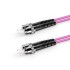 ST UPC - ST UPC - OM4 Fiber Optik Patch Cord Duplex LSZH 2mm