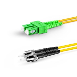 SC APC - ST UPC - G657A2 Fiber Optik Patch Cord Duplex - LSZH 2mm