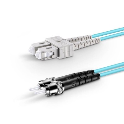SC UPC - ST UPC - OM3 Fiber Optik Patch Cord Duplex LSZH 2mm
