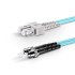 SC UPC - ST UPC - OM3 Fiber Optik Patch Cord Duplex LSZH 2mm