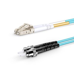 LC UPC - ST UPC - OM3 Fiber Optik Patch Cord Duplex LSZH 2mm