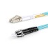 LC UPC - ST UPC - OM3 Fiber Optik Patch Cord Duplex LSZH 2mm