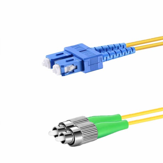 SC UPC - FC APC - G657A2 Fiber Optik Patch Cord Duplex - LSZH 2mm