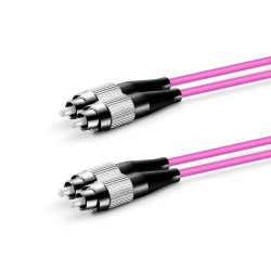 FC UPC - FC UPC - OM4 Fiber Optik Patch Cord Duplex LSZH 2mm