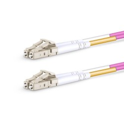 LC UPC - LC UPC - OM4 Fiber Optik Patch Cord Duplex LSZH 2mm