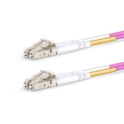 LC UPC - LC UPC - OM4 Fiber Optik Patch Cord Duplex LSZH 2mm