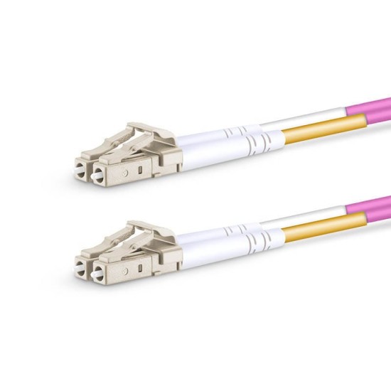 LC UPC - LC UPC - OM4 Fiber Optik Patch Cord Duplex LSZH 2mm