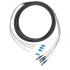 LC UPC - FC UPC - 4 Fiber G657A2, Breakout Patch Cord - Dış Ortam 7mm LSZH