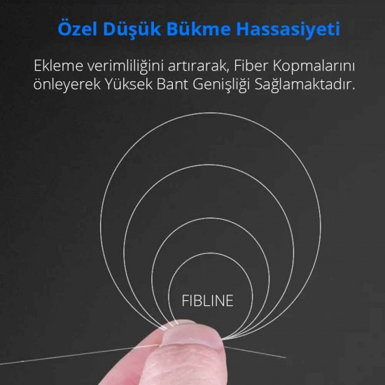 Çelik Asma Telli Fiber Optik Drop Kablo - 2 Fiber - 1000 metre