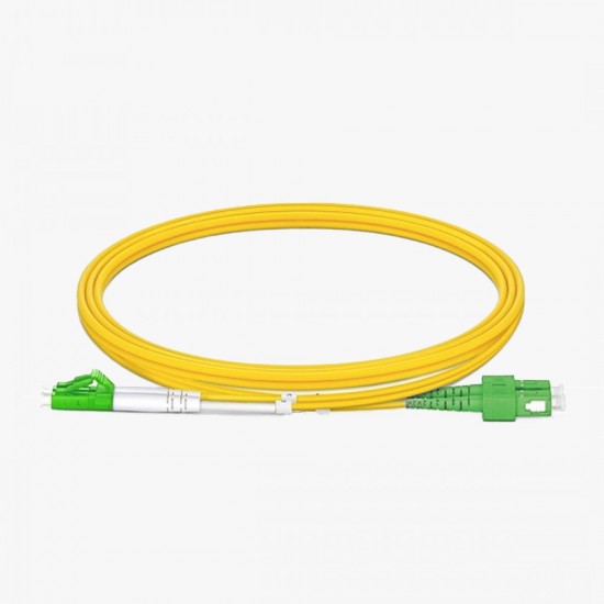 SC/APC - LC/APC OS2 Duplex 9/125 Fiber Optik Patch Cord