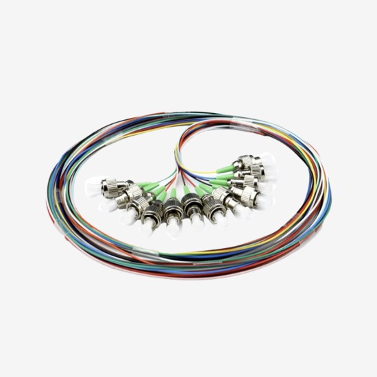 Pigtail - FC APC G657A2 OS2 12 Renk  LSZH - Semi Tight Buffer  -  0,9mm - 2 meter