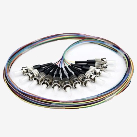 Pigtail - ST UPC G657A2 OS2 12 Renk  LSZH - Semi Tight Buffer  -  0,9mm - 2 meter