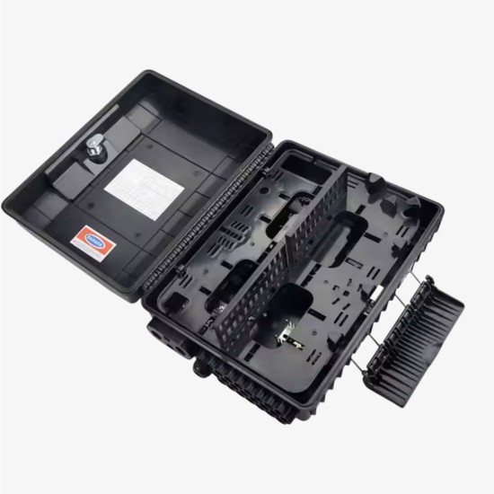 48 Port Fiber Optik Dağıtım Kutusu GPON - ODK -IP65 3 Giriş - 24 çıkış Beyaz