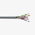 CAT6 Kablo 23 Awg 0,57MM - 350 MHZ Saf Bakır LSHZ Gri 500 Metre
